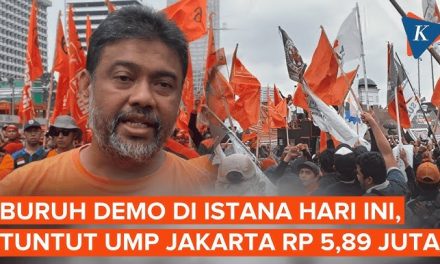 Demo Buruh di Jakarta: Tuntut Revisi UMP 2026 Jadi Rp5,89 Juta