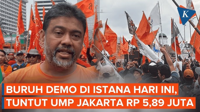 Demo Buruh di Jakarta: Tuntut Revisi UMP 2026 Jadi Rp5,89 Juta
