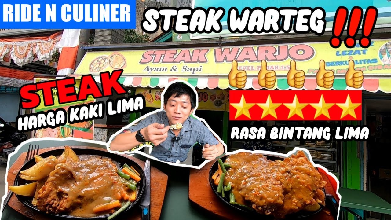 Steak Kaki Lima Kuliner Rasa Sultan Dengan Harga Kaki Lima!